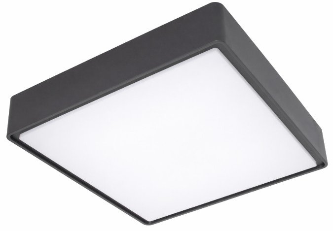 Plafonjera 3301 16W 3000/4000K IP65 tamno siva