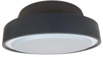 Plafonjera P2581 E27 IP65 tamno siva