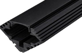 Aluminijumski profil ugaoni 0003 2m crni