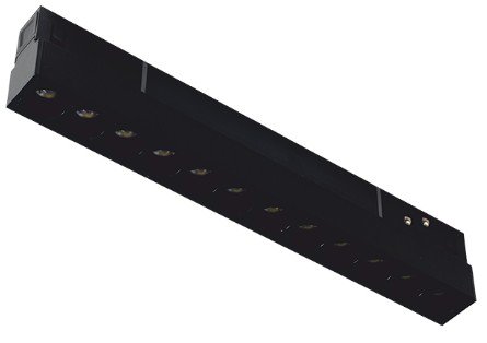 Magnetni linearni reflektor 12W 3000K L220mm crni
