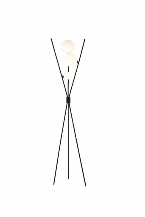 Podna lampa LC MSV MF220101-3 3×G9 crna