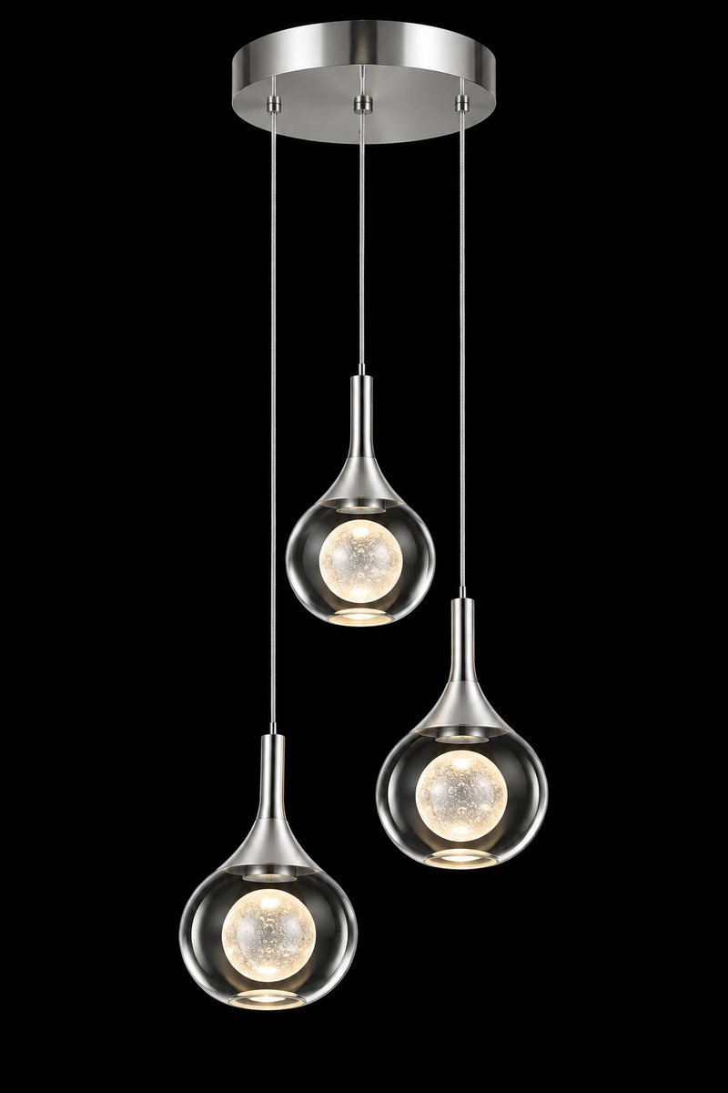 Visilica LC MD210099C-3 3×5W 3000K hrom