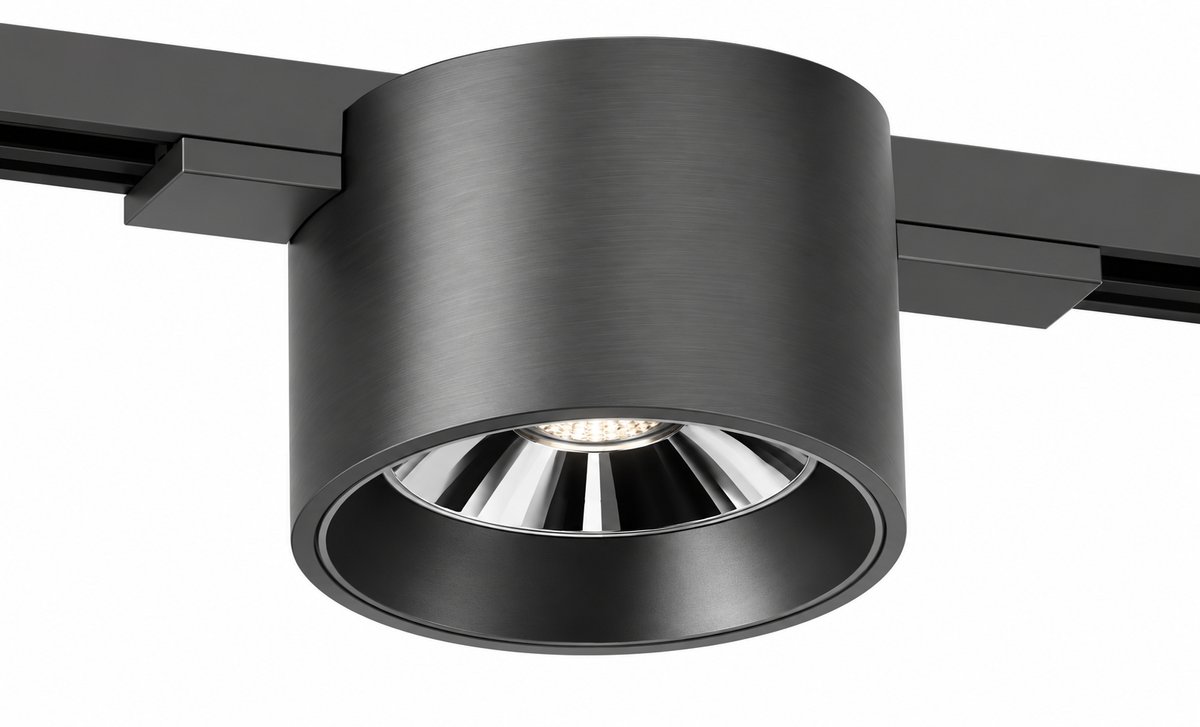 Magnetni reflektor 8W 3000K Ø70×60mm crni