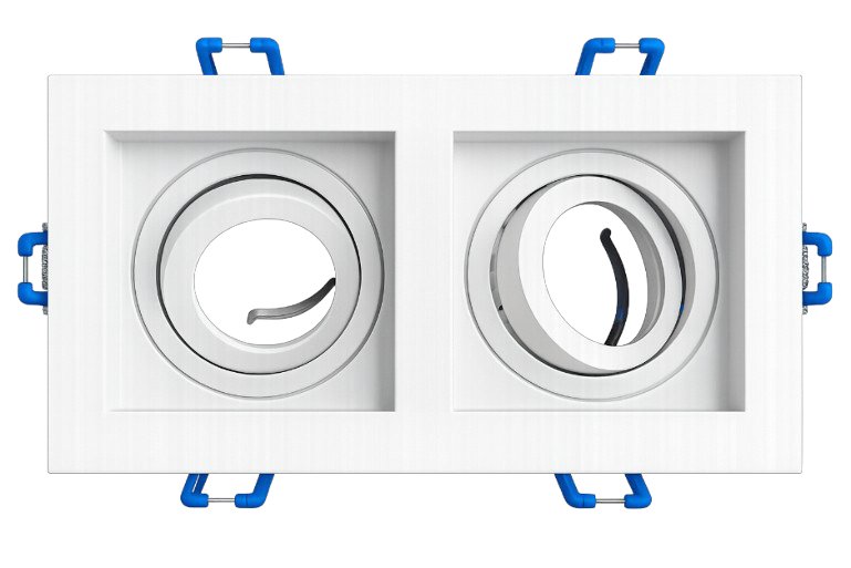 Ugradna rozetna 708 2×GU10 bijela